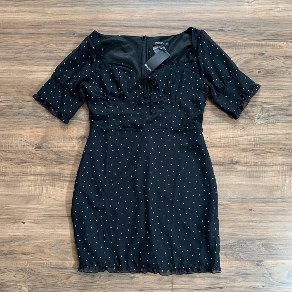 Nasty Gal polka dot dress US size 10
